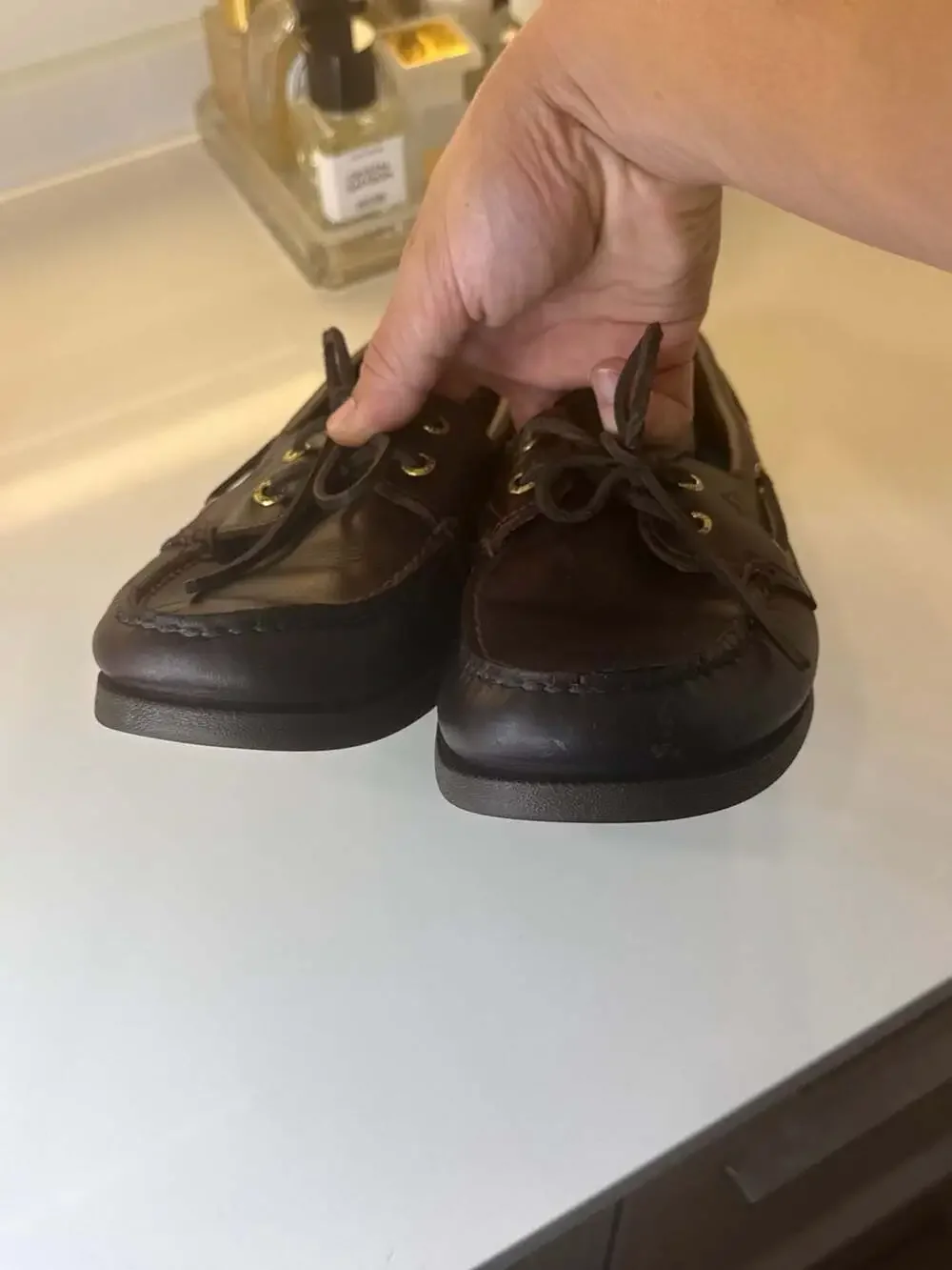 Sperry Men's Authentic Original 2-Eye Boat Shoe Amaretto Brown Leather